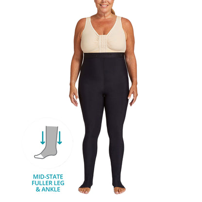 Lipödem Leggings Stadium 2 (über dem Fussgelenk) mit patentiertem FLEXFIT Gewebe, 15-20 mmHg